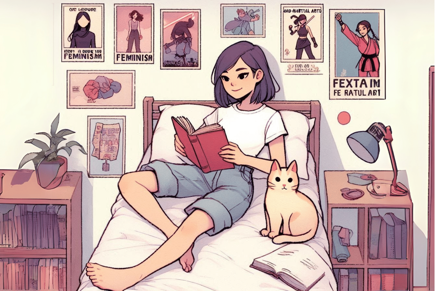 frauenzentralezuerich-mädchen-katze-zimmer-poster